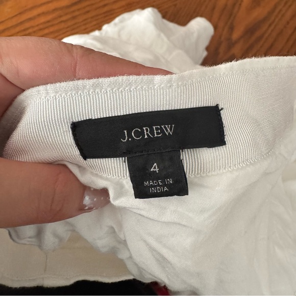 J.CREW Fits Size 4 Pleated Full Skirt Lined 100% Linen Cozycore Minimalist - Picture 9 of 9